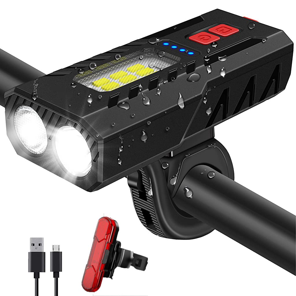 Proberos 800LM Cycle Light Set, Rechargeable Super Bicycle Lights, Runtime 8+ Hours, 6 Lighting Modes, Waterproof Bike Front Head Light and Back Tail Rear Light Reflectors for All Bike,Mountain Proberos 800LM Cycle Light Set, Rechargeable Super Bicycle Lights, Runtime 8+ Hours, 6 Lighting Modes, Waterproof Bike Front Head Light and Back Tail Rear Light Reflectors for All Bike,Mountain